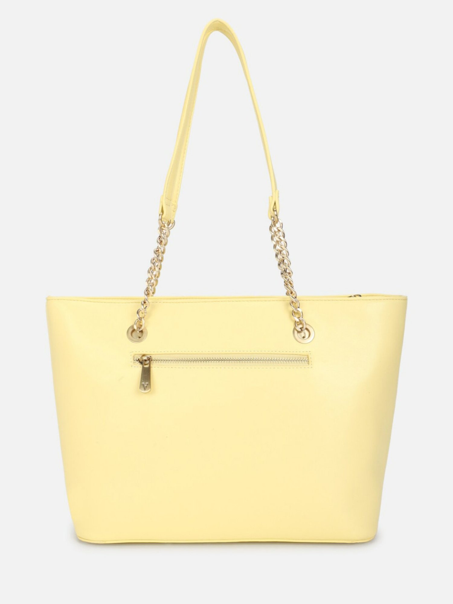 Van Heusen Yellow Quilted Tote Bag