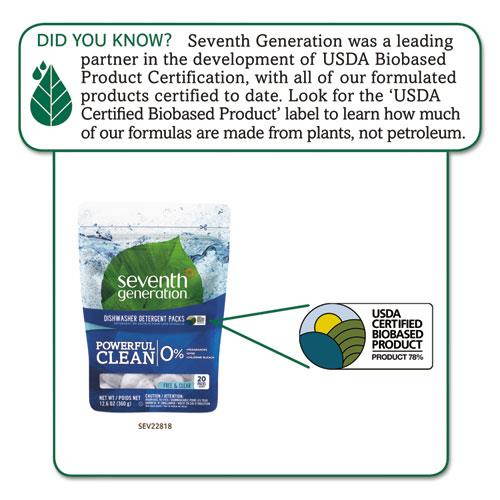 Seventh Generation Natural Dishwasher Detergent Packs