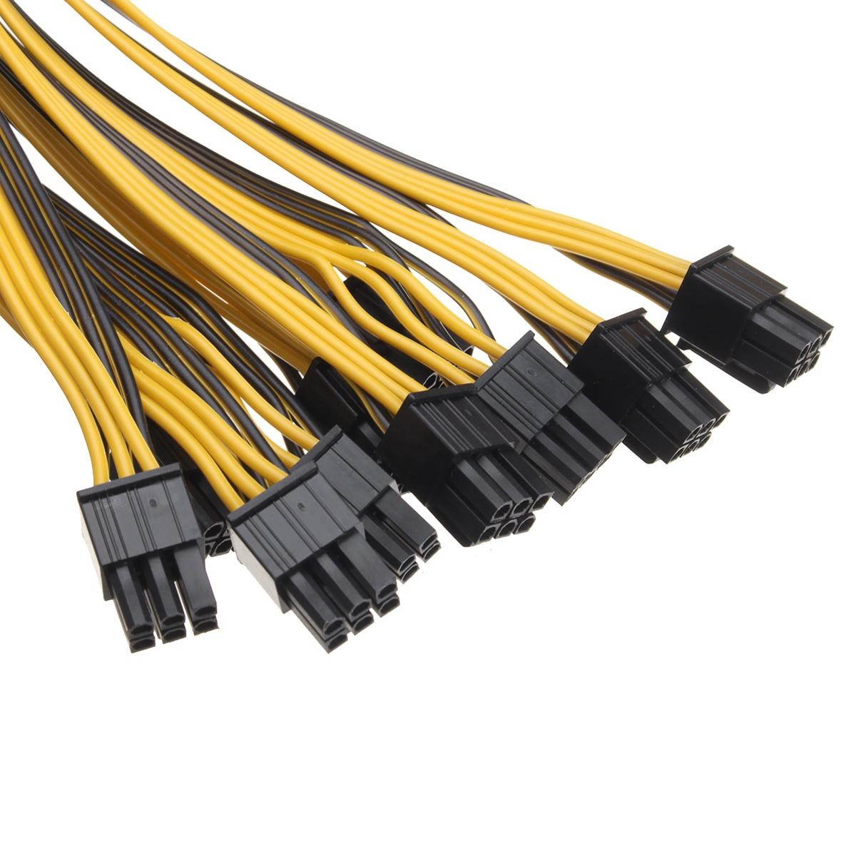 DPS-1200FB Power Supply Breakout Adapter Board+10 Cable 6pin For Ethereum Mining -