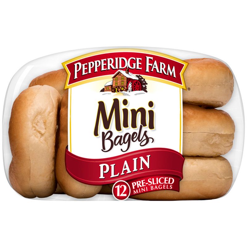 Pepperidge Farm Plain Mini Bagels - 17oz/12pk