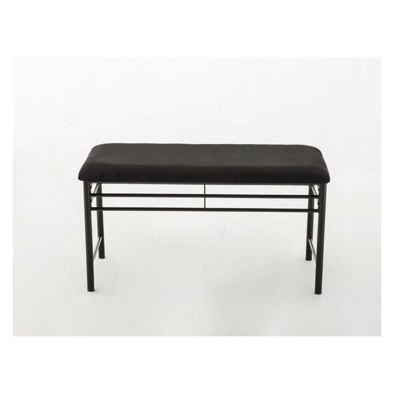 2pc Gareth Breakfast Nook Dining L Chair & Bench Black ( ) - Boraam