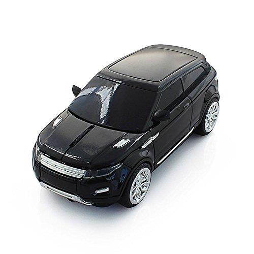 CHUYI 2.4GHz Wireless Mouse Cool Sport SUV Car Shape Optical Mouse 1600DPI SUV Gaming Mice with USB Receiver for PC Computer Laptop (Black)