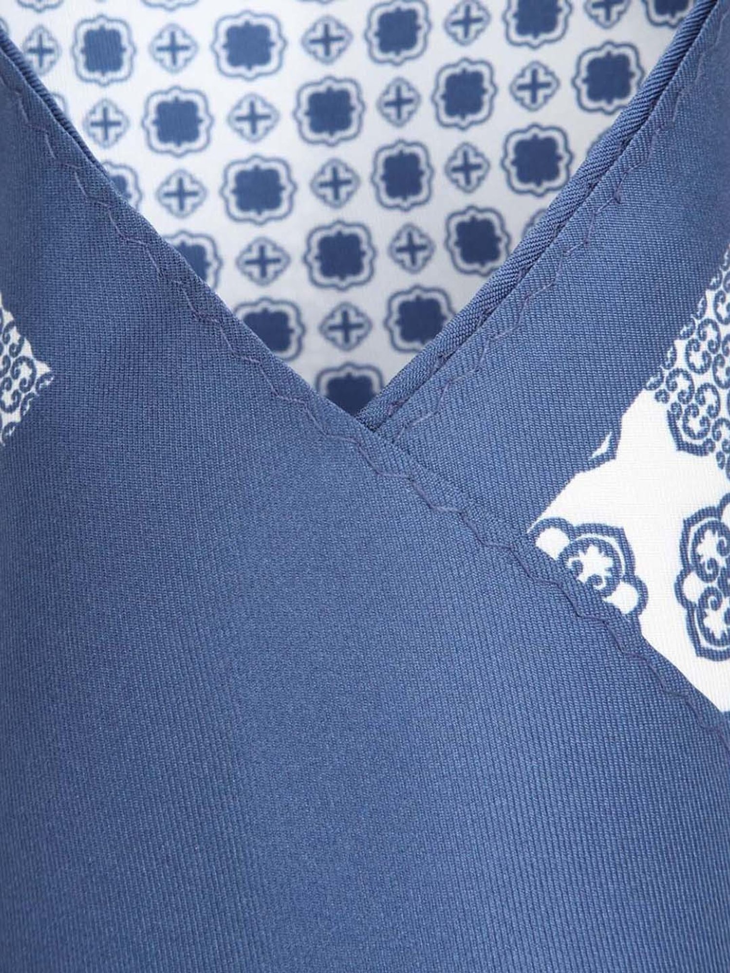 Van Heusen Blue Printed Pocket Square