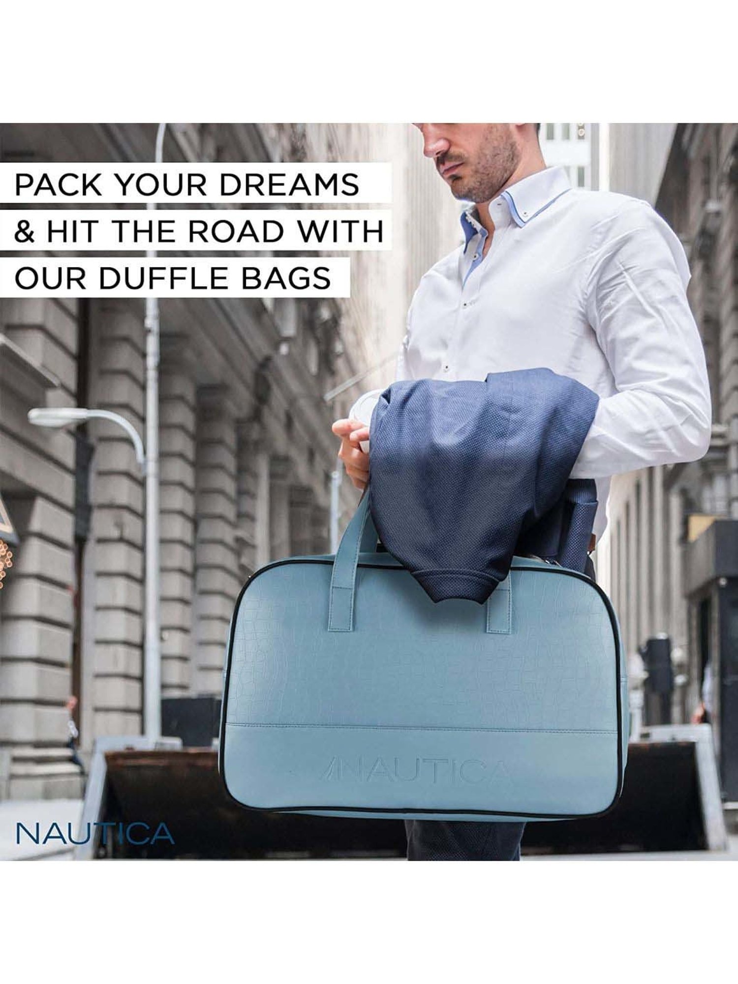 Nautica Blue Medium Duffle Bag