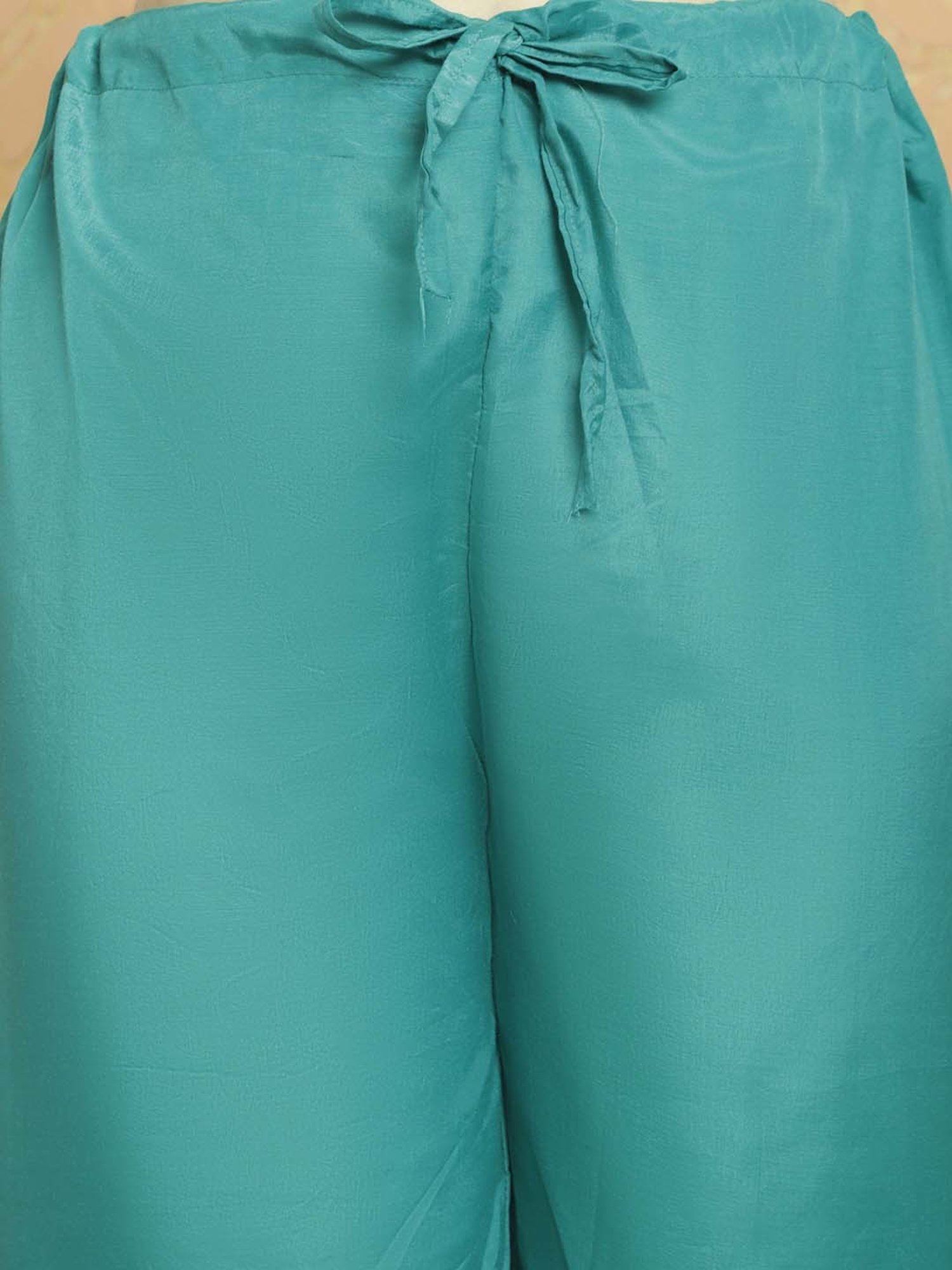 Stylee LIFESTYLE Turquoise Woven Unstitiched Dress Material