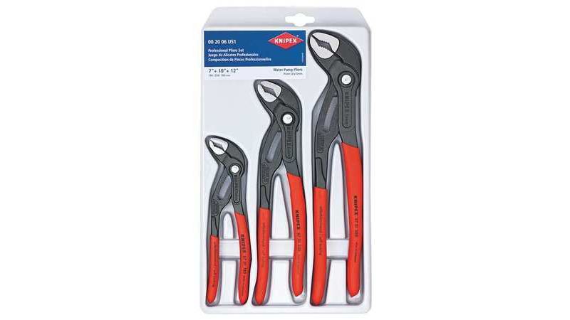 KNIPEX 00 20 06 US1 3 Piece Cobra Pliers Set