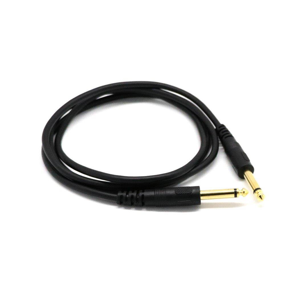 Male to Male 1.5m Premium 6.35mm Mono Jack 1/4" TS Cable Unbalanced Guitar Patch Cords/Instrument Cable Male to Male 1.5m M.27