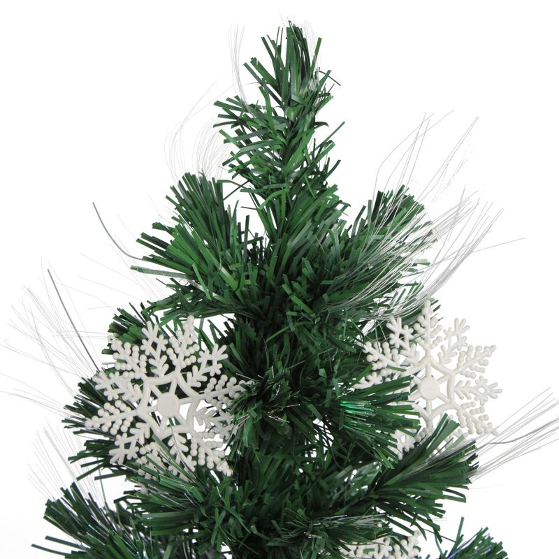 Home Heritage Snowdrift Spruce 6.5 Foot Flocked Christmas Tree with White Lights