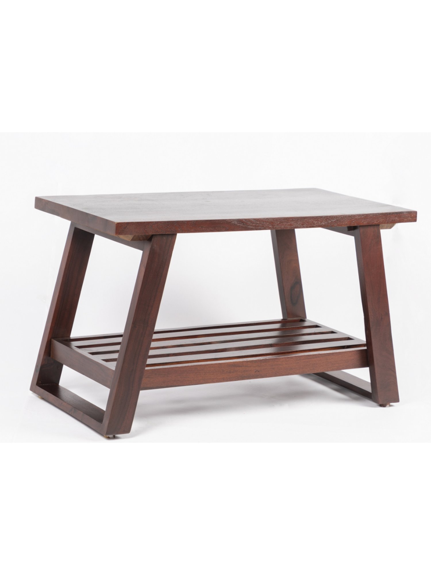 Ikiriya Alison Dark Brown Wood Coffee Table for Living Room Dark Walnut Finish