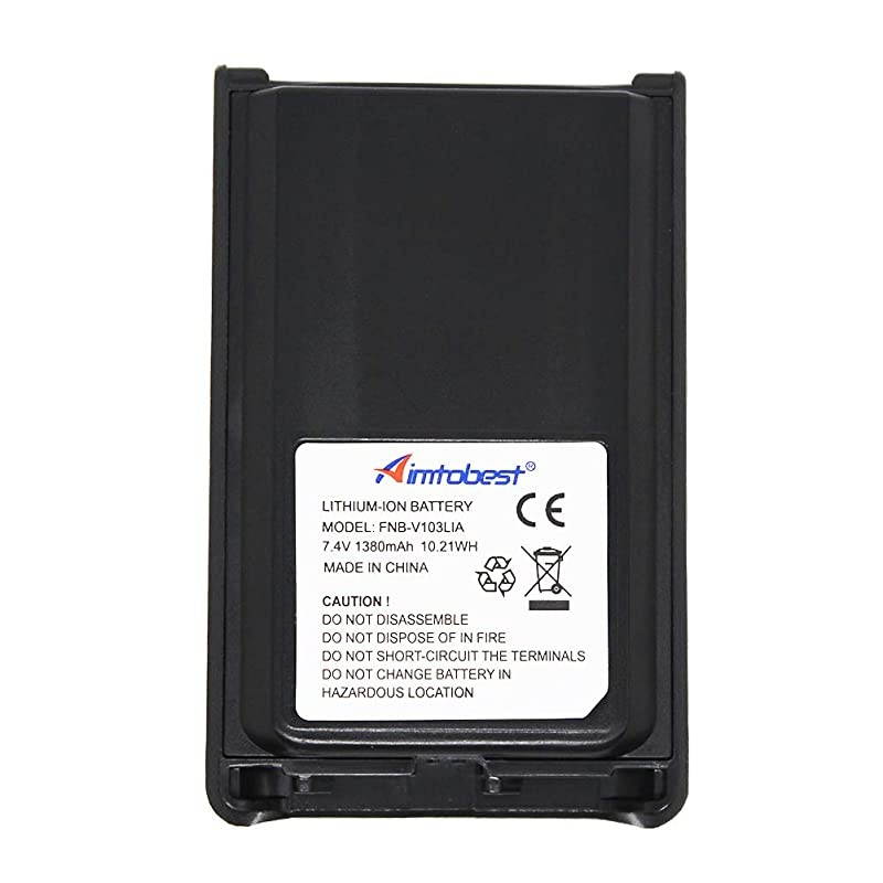 1380mAh Liion Battery Compatible for Vertex VX231 VX231 VX228 VX228 VX230 VX230 VX234 VX234 FNBV103Li FNBV103 Fits for CD34VAC300 Charger