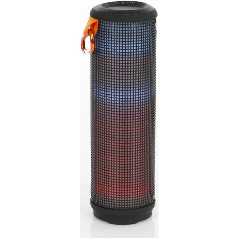 QFX BT-300 Sound Burst Pro Portable Speaker With Bluetooth/LED Lights/Mic (Black)