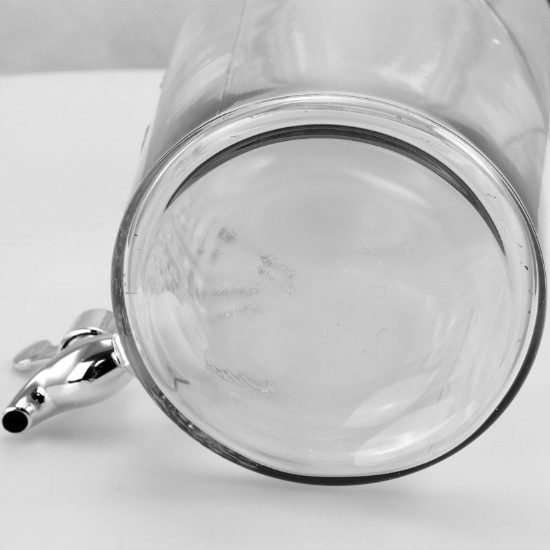 Gibson Home Bayfront Summer 2.5 Liter Mason Jar Glass Beverage Dispenser