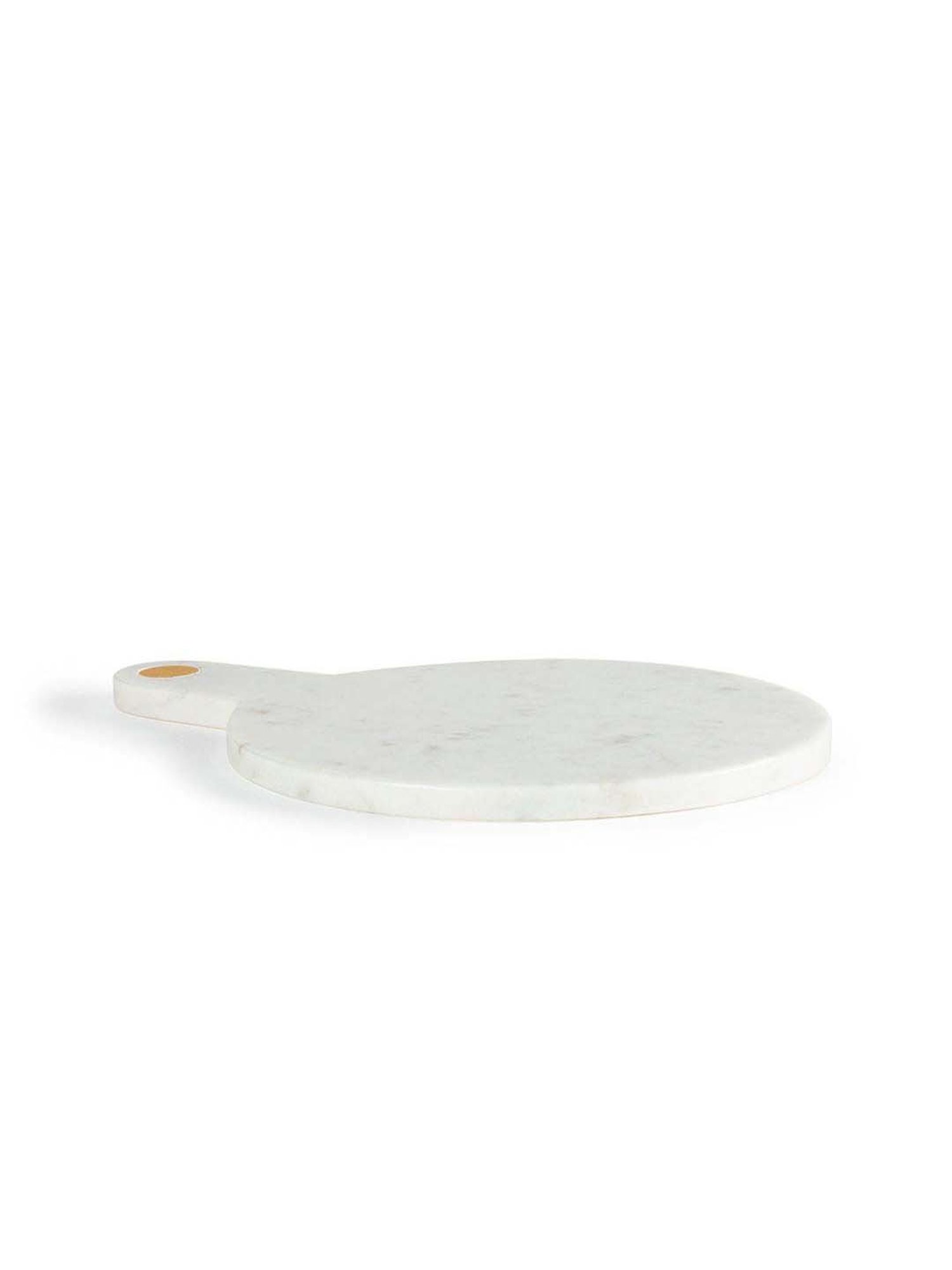 ellementry Moonshine White Marble Round Chopping Board - Set of 1