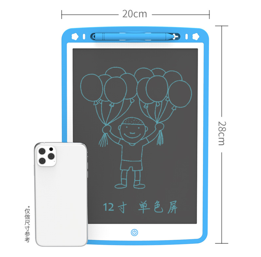 KINGZONE Children's Sketchpad LCD Electronic Writing Pad monochrome Screen