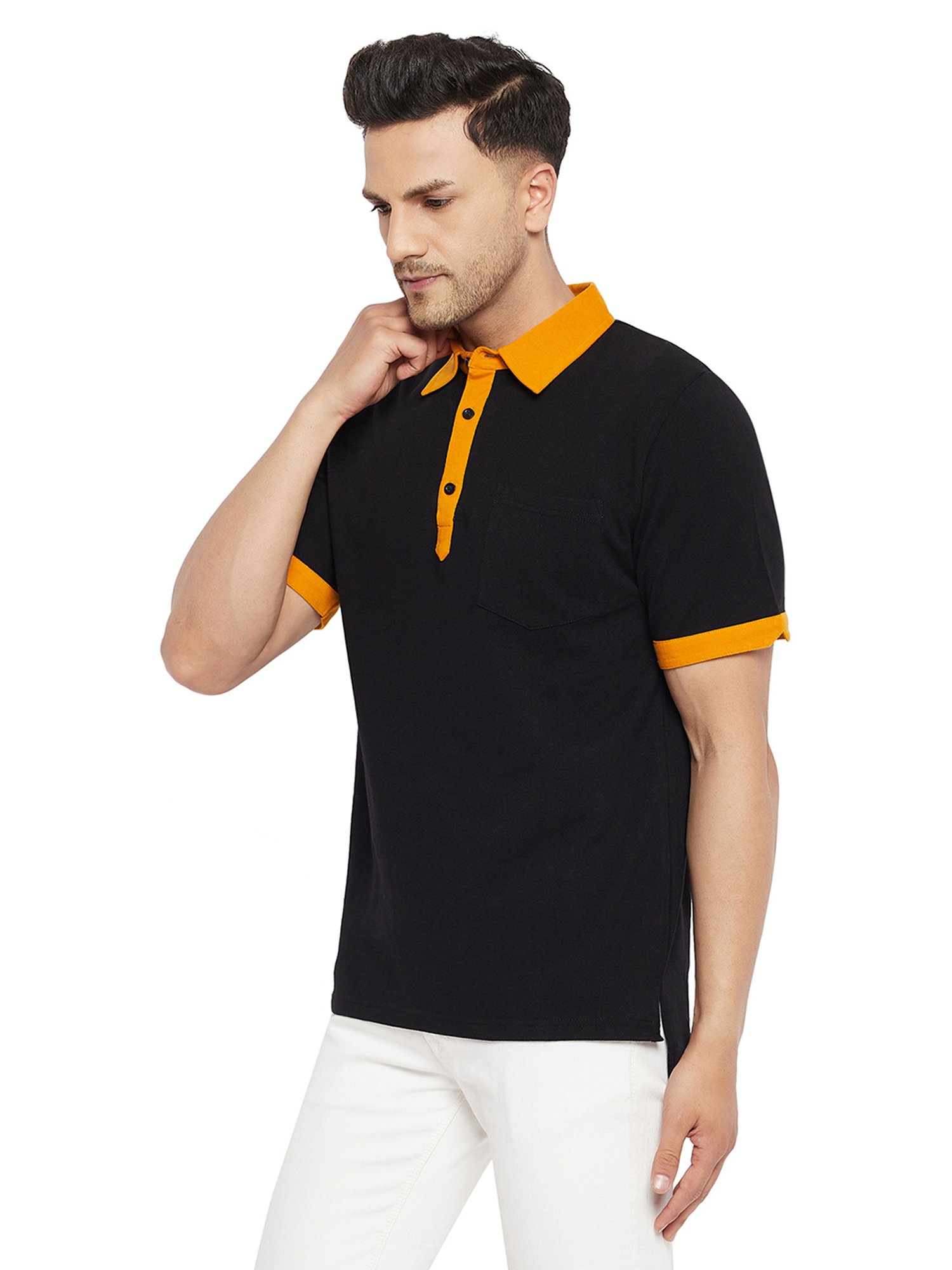 Hypernation Black Polo T-Shirt
