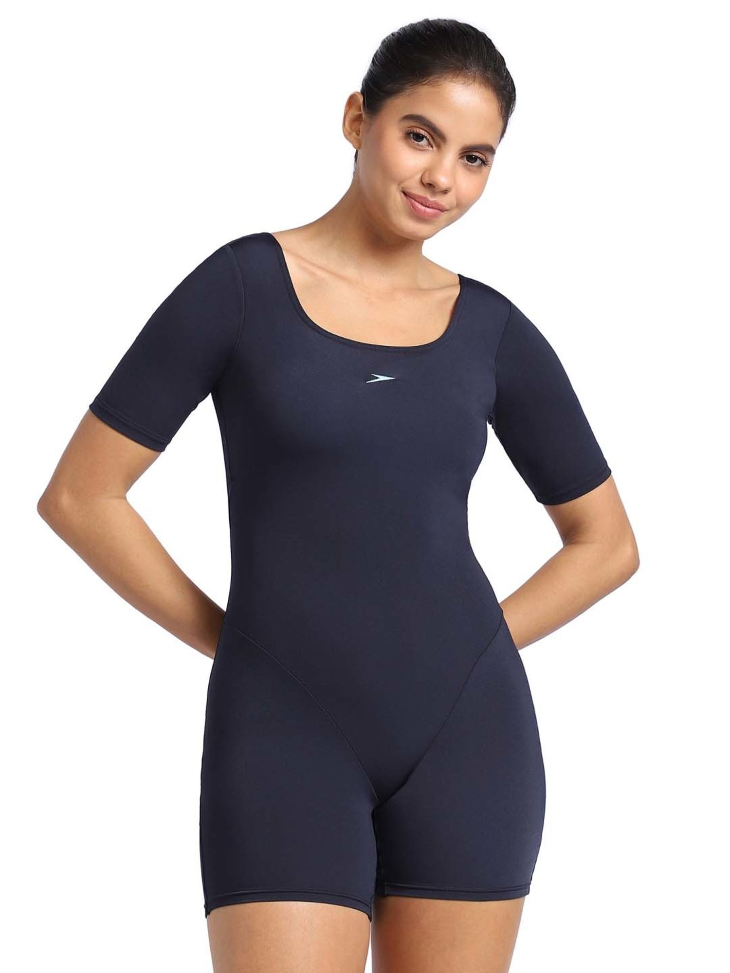 Speedo Navy Plain Swimwear