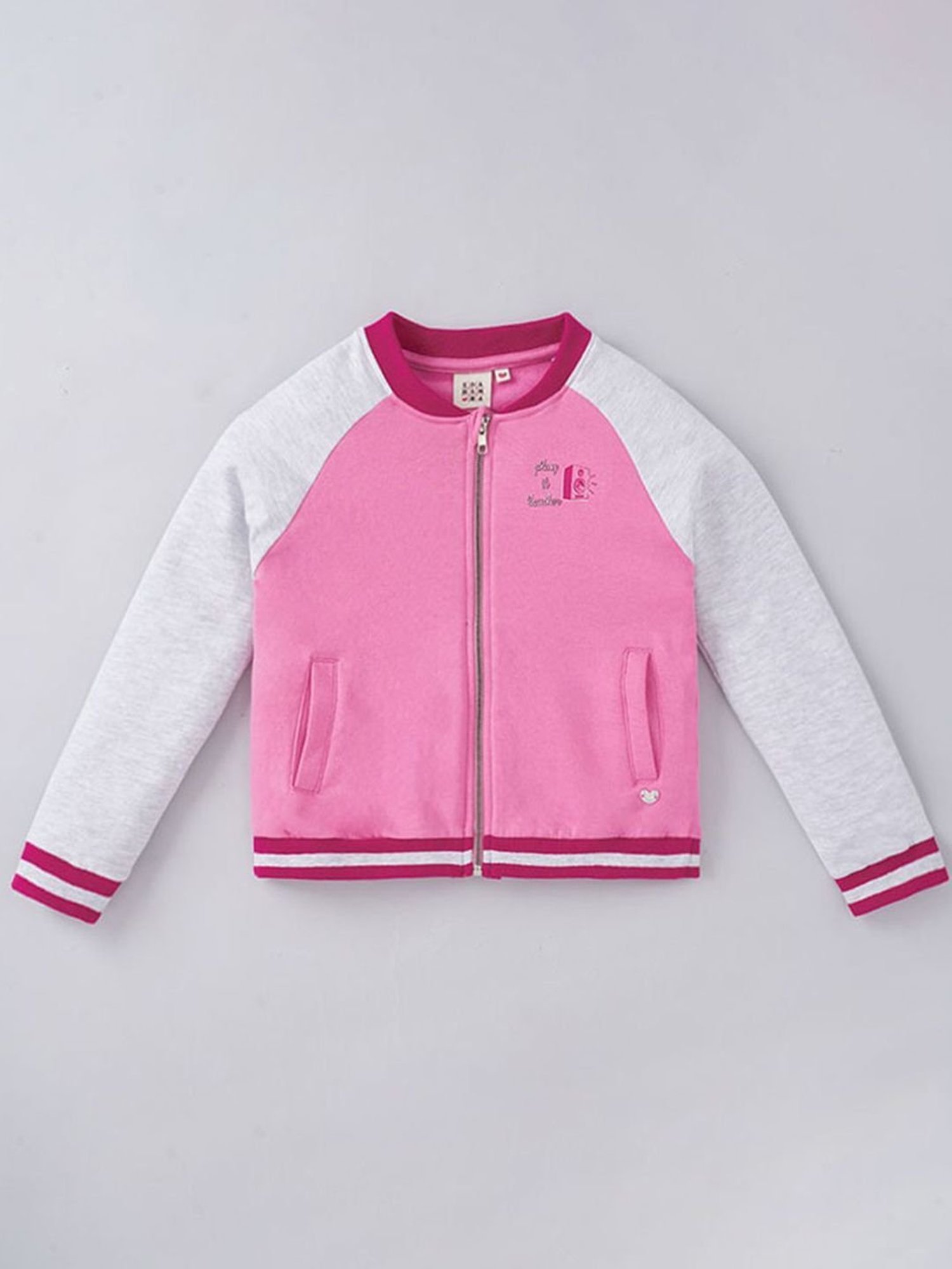 Elle Kids Black Self Pattern Jacket