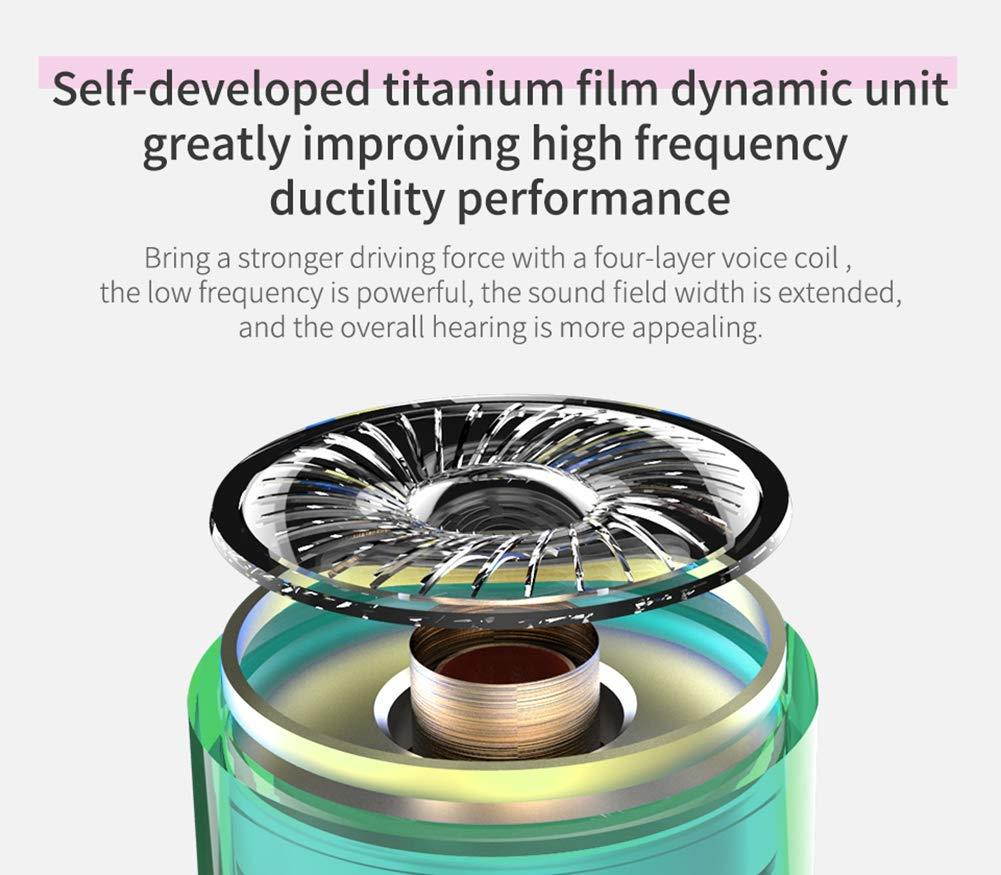 Earbuds Headphones, KZ ZSN Hybrid Driver in-Ear Headphones/Earphones/Headsets with Detachable Tangle-Free Cable for Musicians (Silver Purple)