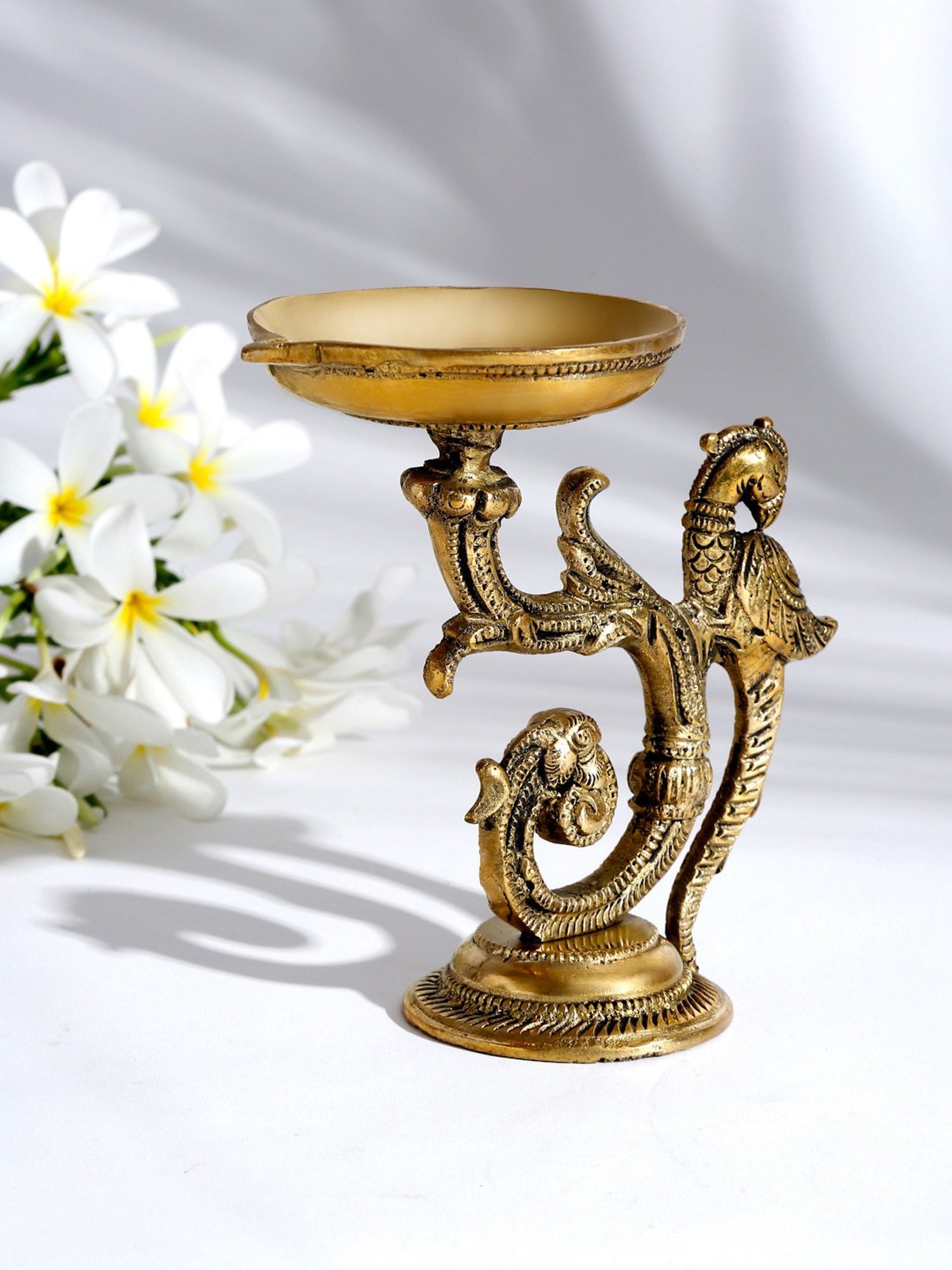 Fabindia Home Mehnoor Bronze Metal Hanging Oil Diya