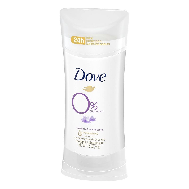 Dove 0% Aluminum Lavender & Vanilla Deodorant Stick - 2.6oz