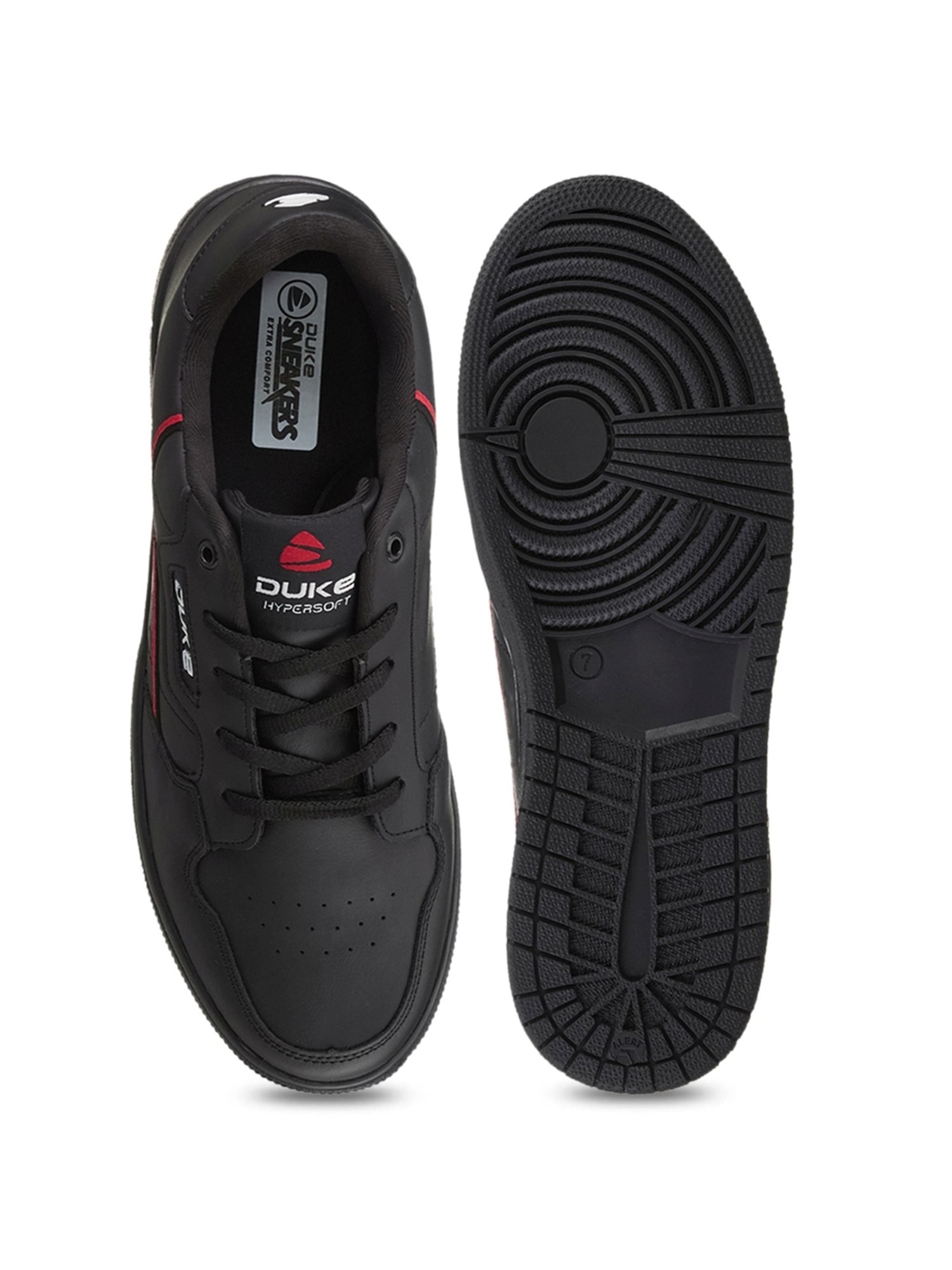 Duke Men's Black Casual Sneakers