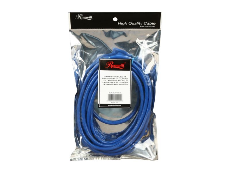 Rosewill RCW-10-CAT7-BL 10 ft. Twisted Pair (S/STP) Networking Cable