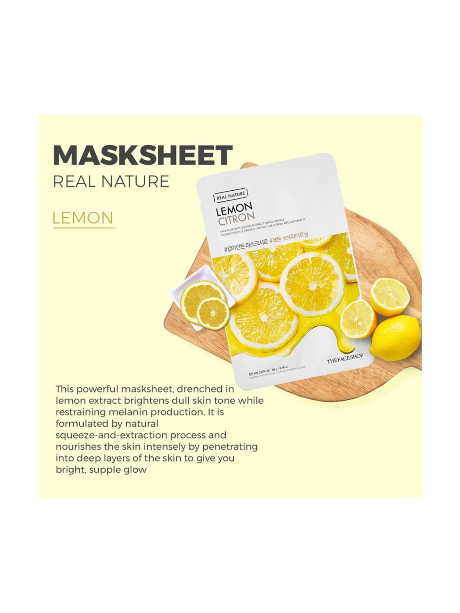 The Face Shop Real Nature Glowing Bride Masksheet Combo Set of 10