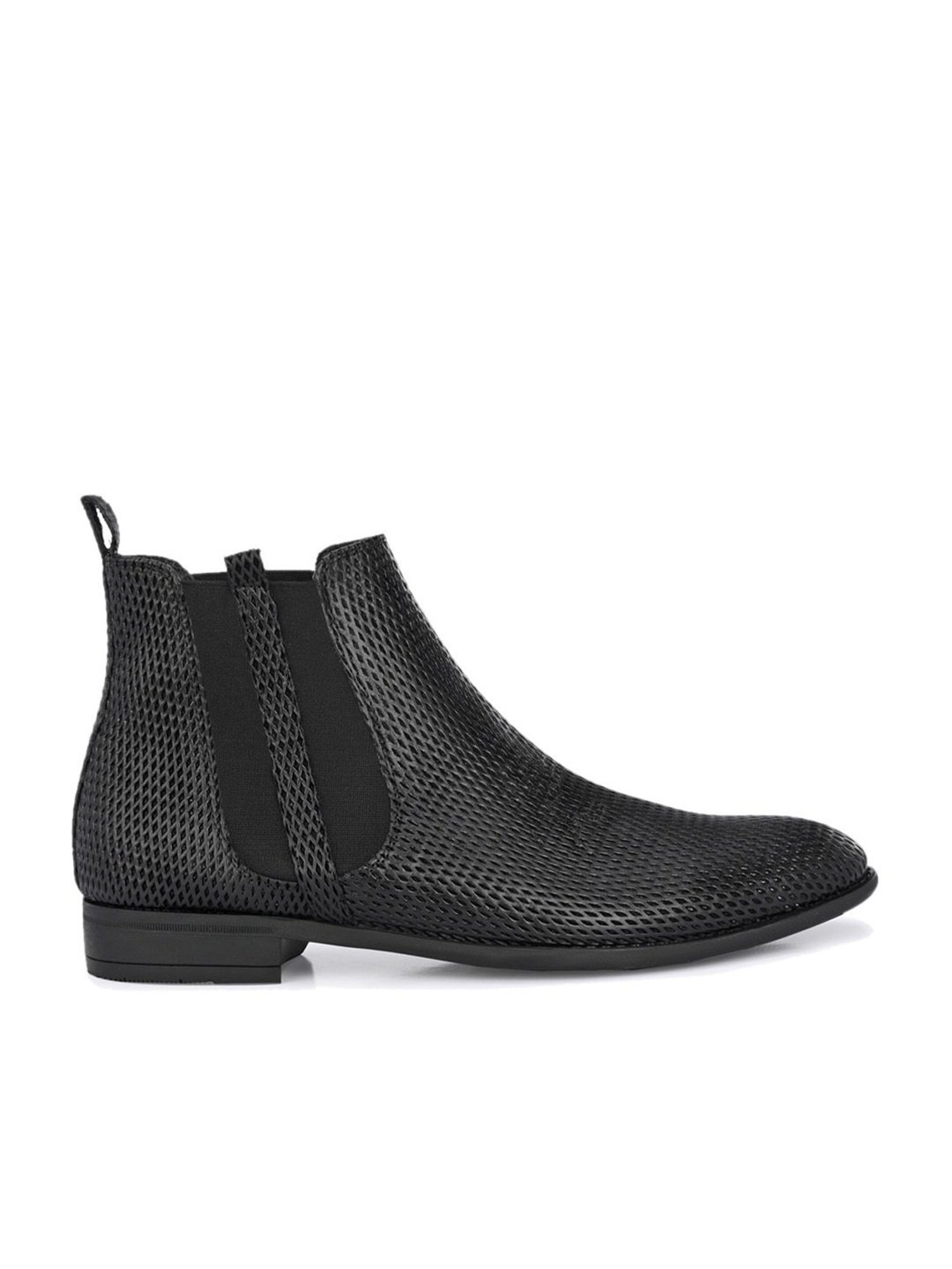 Hitz Men's Black Chelsea Boots