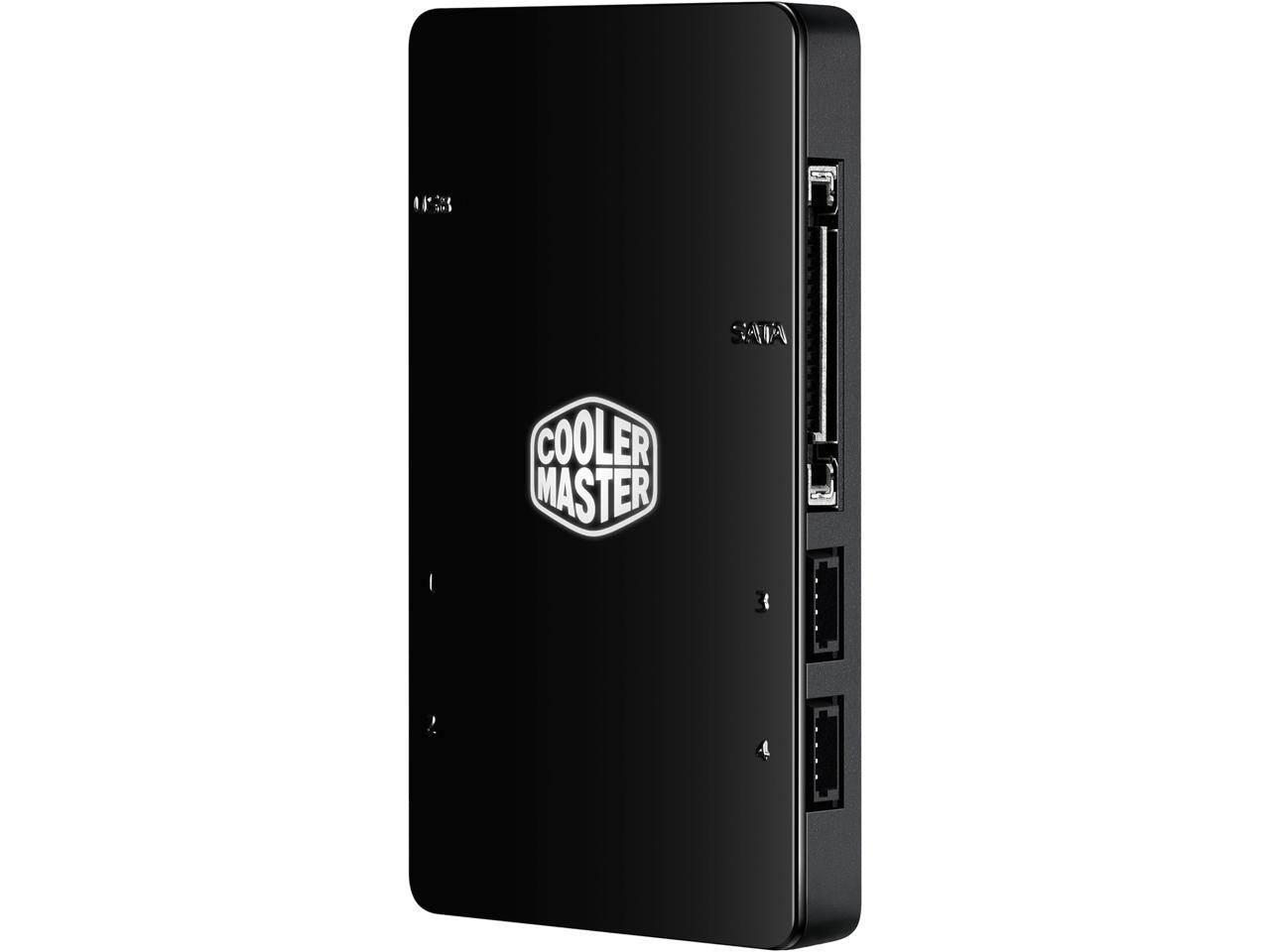 Cooler Master RGB Controller\/Hub for Computer Case Fans, Software supported, 4 Connecting Ports, USB Link, Multiple Light Modes, Color Customization - 1 pack