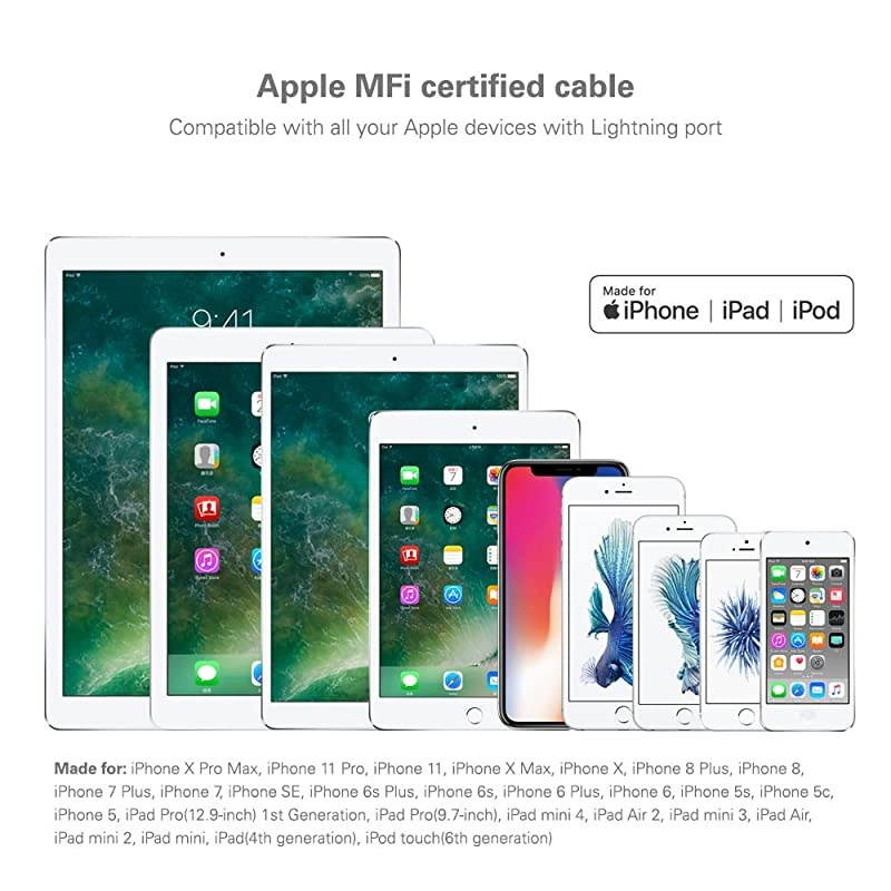 Coiled iPhCable for Car 3 ft White2PC