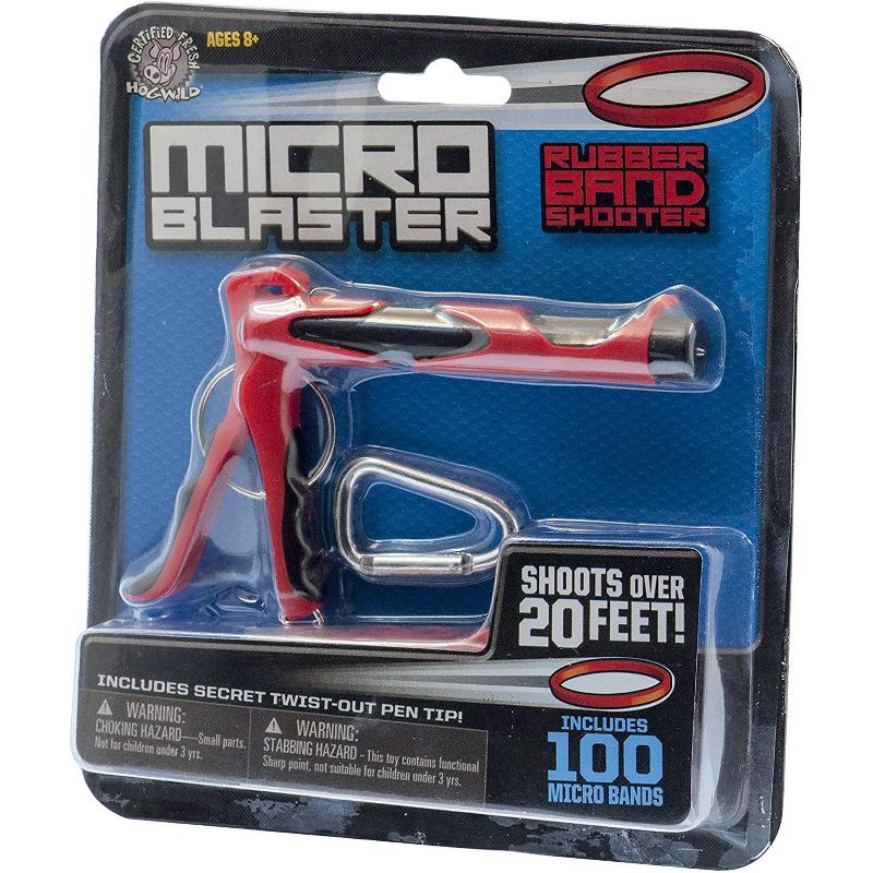 Hog Wild Micro Blaster Rubber Band Shooter Toy