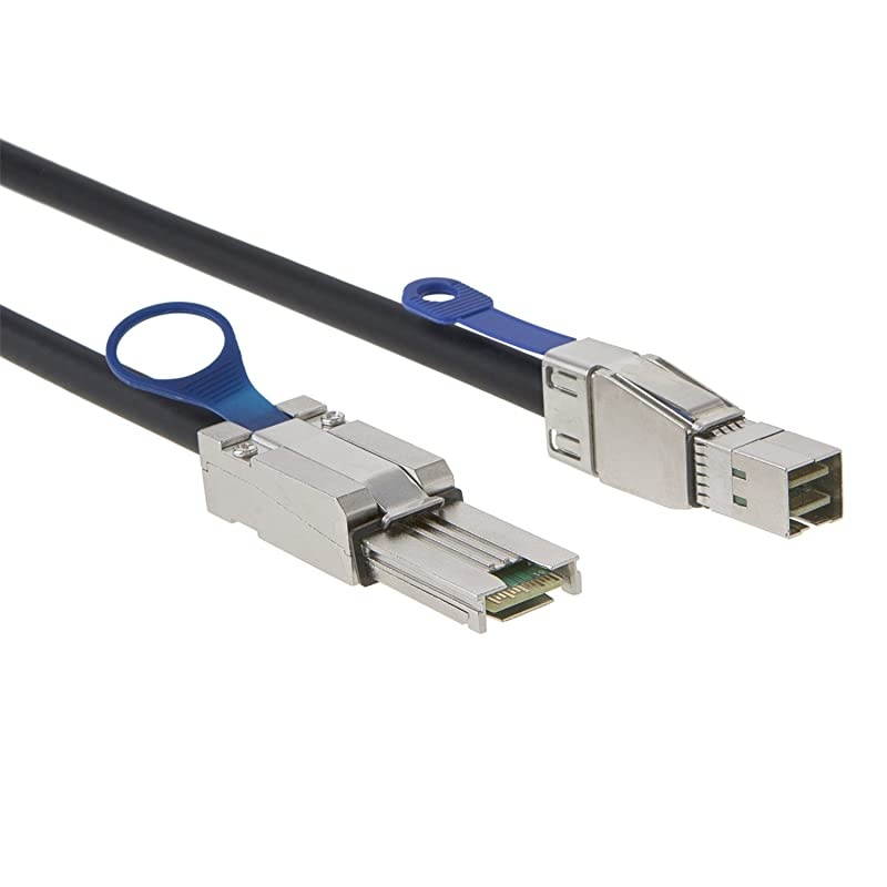 3.3FT External HD Mini SAS SFF-8644 to SFF-8088 Cable, 1M/ Black