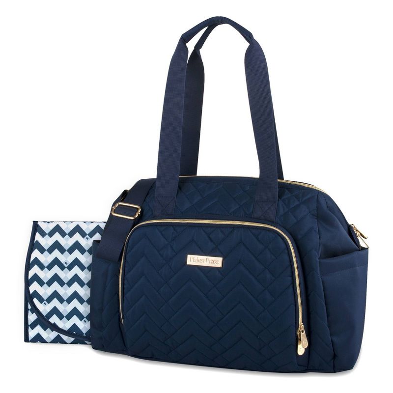 Fisher-Price Quilted Harper Frame Bag - Navy