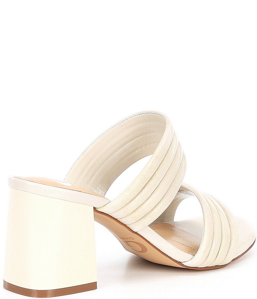 GB Band-It Two-Band Leather Slide Mules