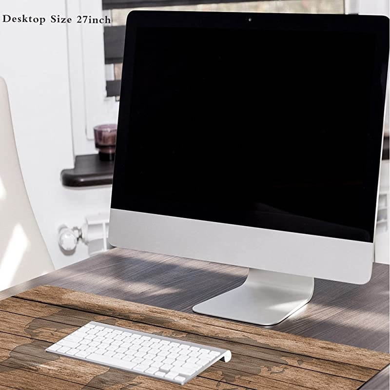 XXL Professional Large Mouse Pad Computer Game Mouse Mat 354x157x01IN 90x40 WoodMap