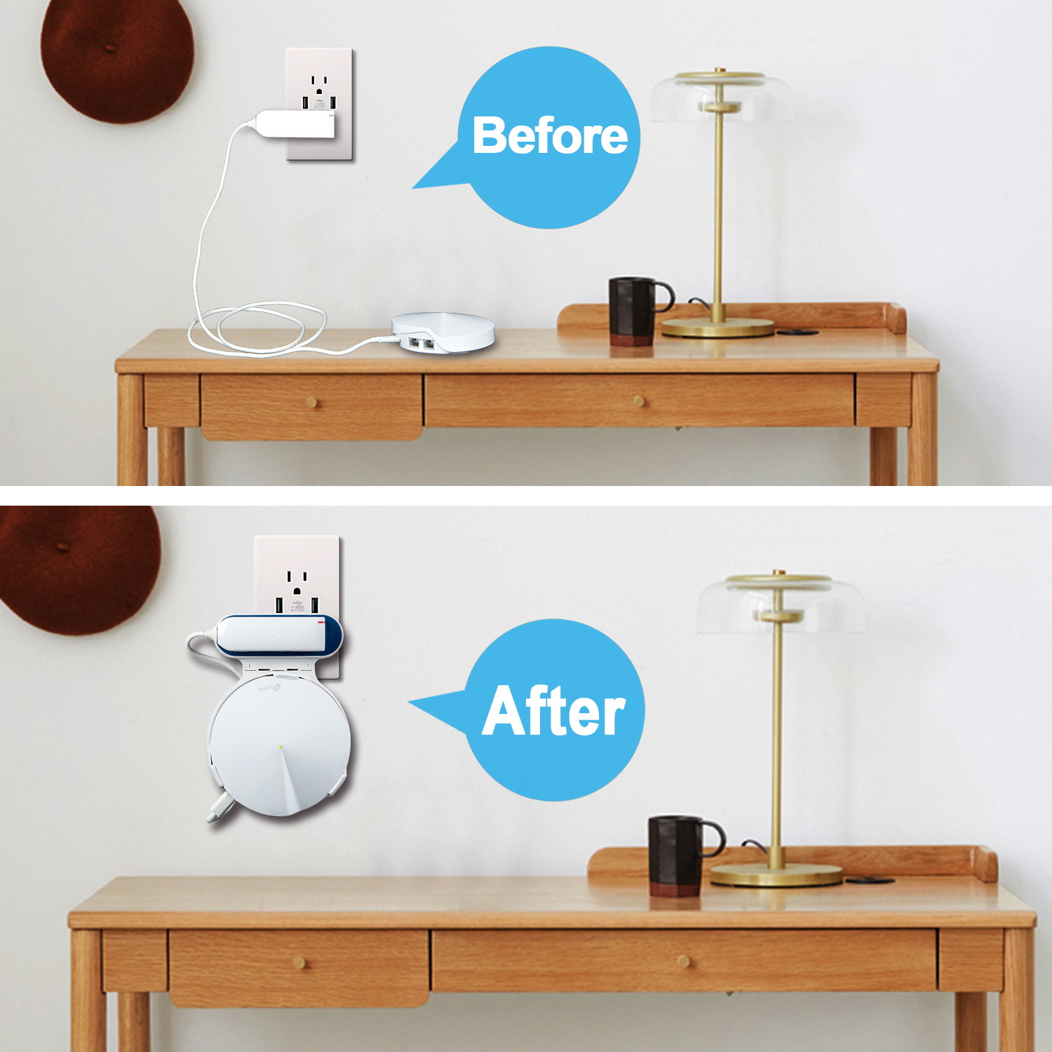 STANSTAR Wall Mount for TP-Link Deco P7 Home Mesh WiFi System, Sturdy Brackets, Easy Moved, Space Saving