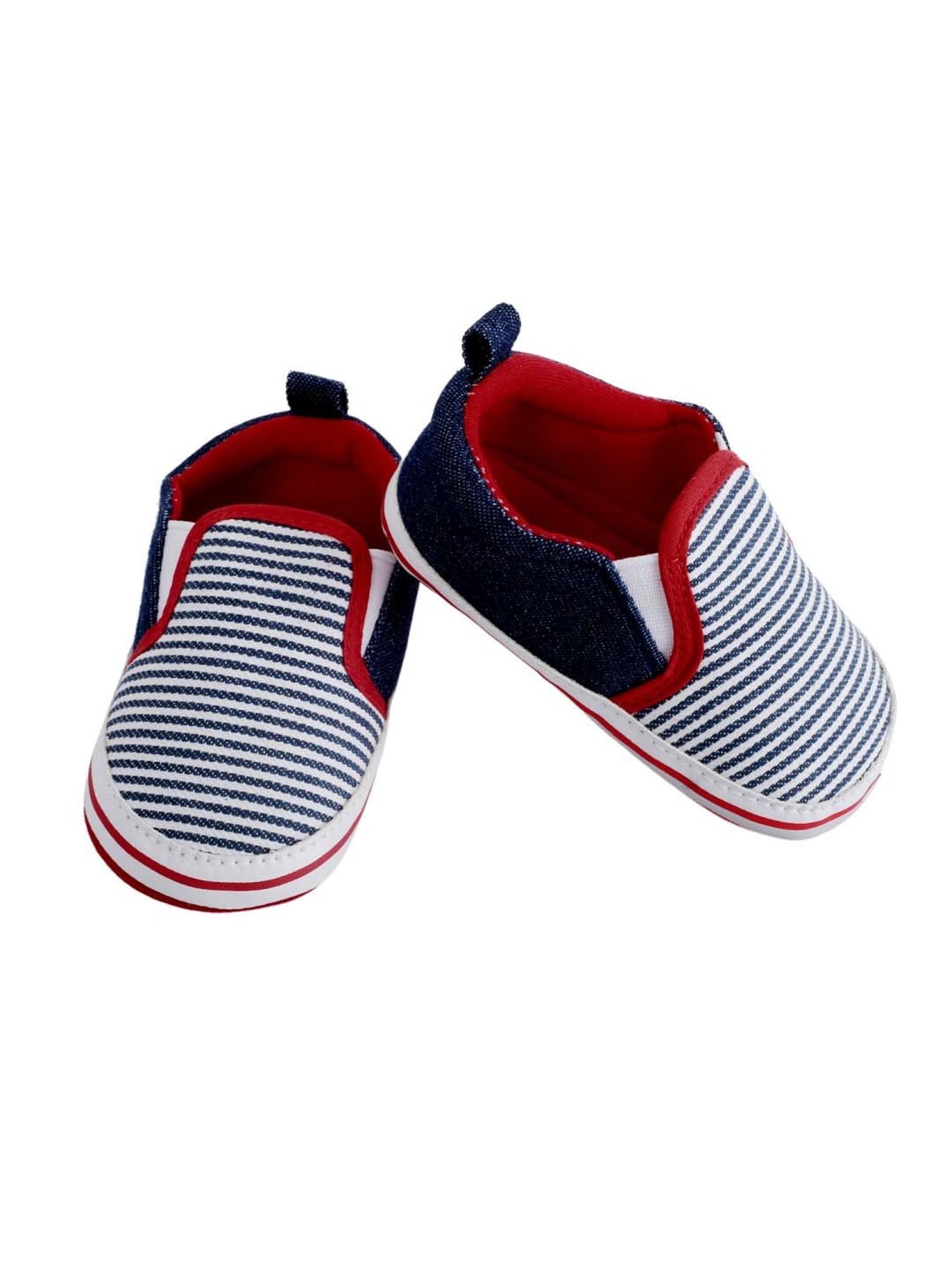 Baby Moo Kids Brown & White Velcro Shoes