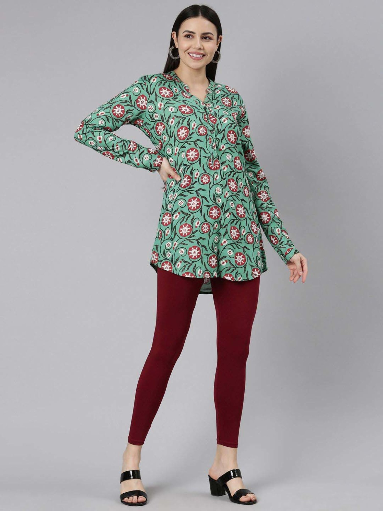 JCSS Maroon Cotton Leggings