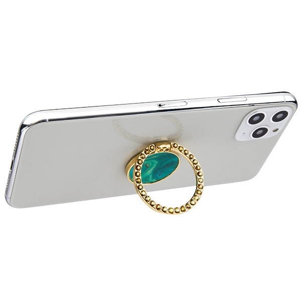 Smart Loop Universal Smartphone Ring Holder & Stand - Marble Green