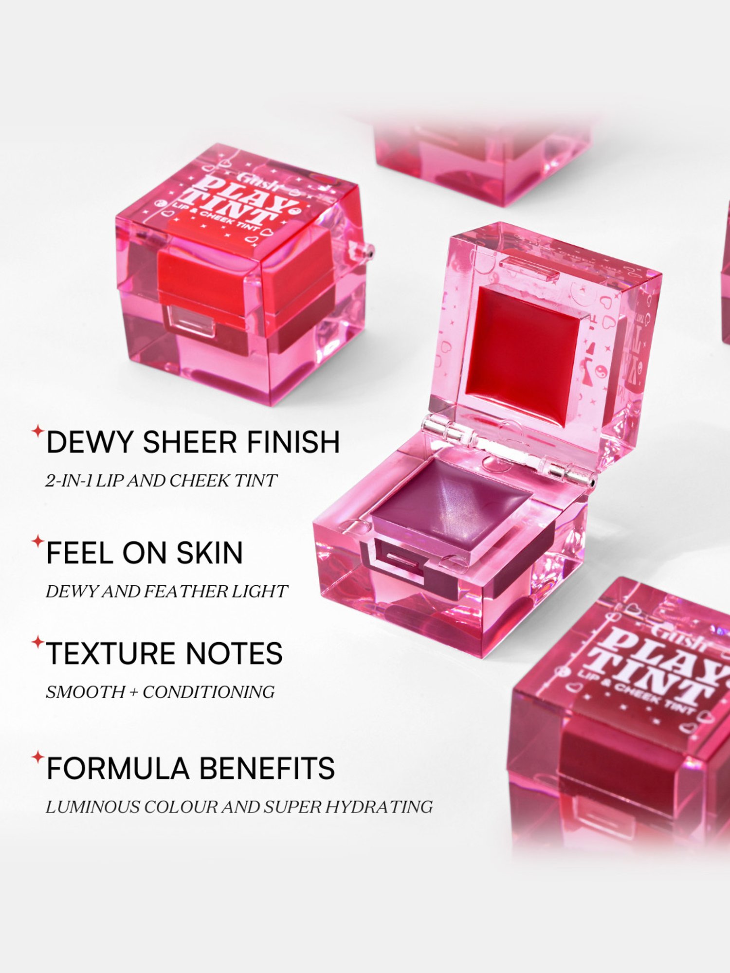 Gush Play Tint 2 In 1 Lip & Cheek Tint Jaw Breaker - 5 gm