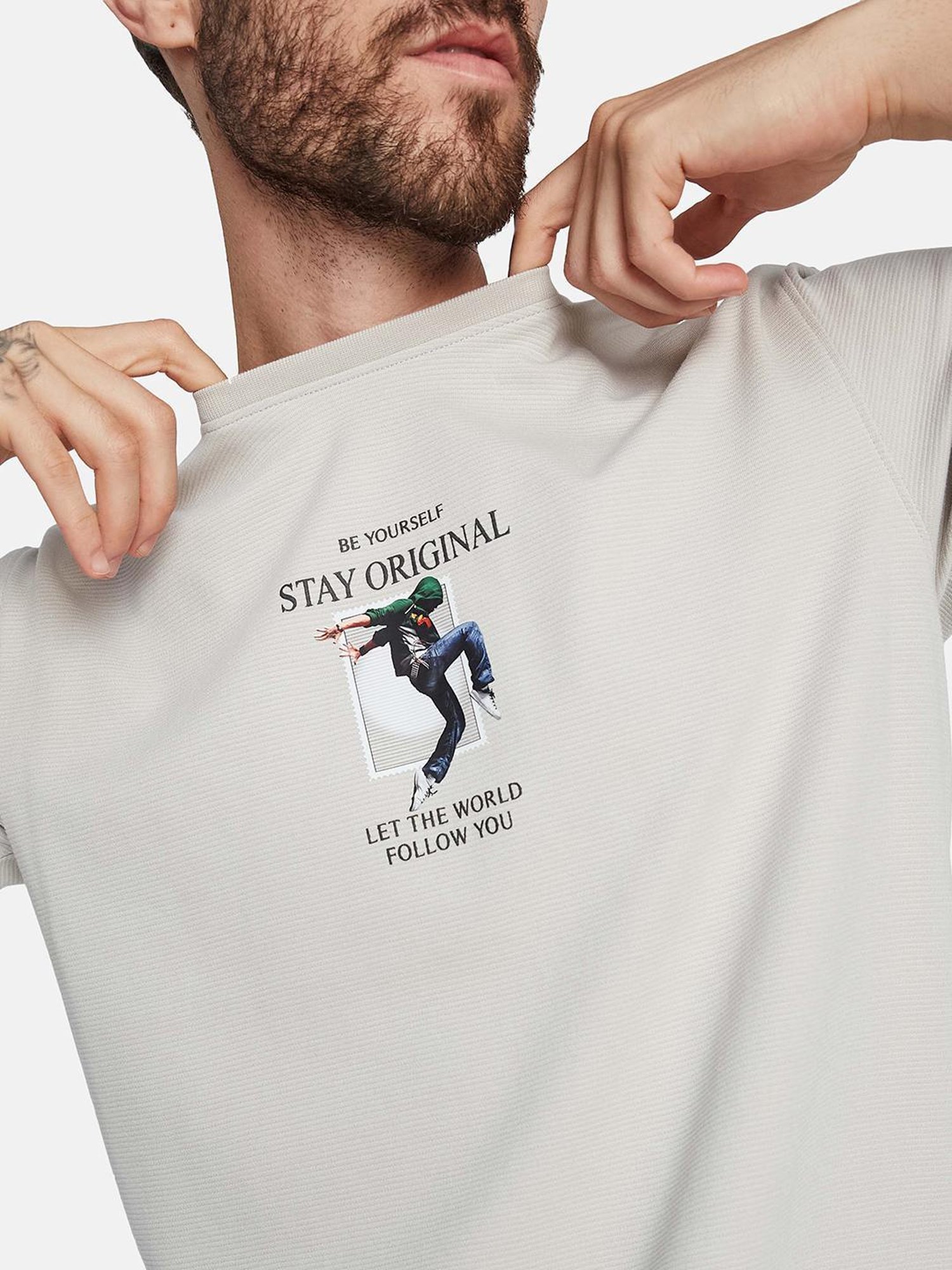 Octave Mastic Regular Fit Printed T-Shirt