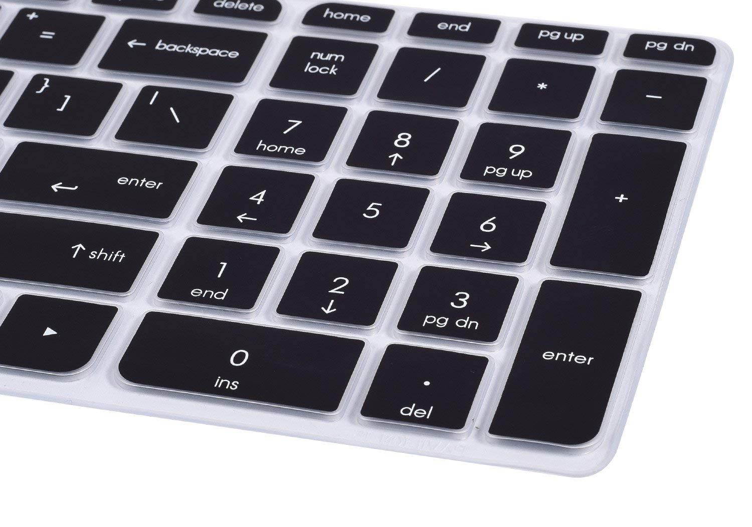 Keyboard Cover for 15.6" HP Pavilion 15-b 15-d 15-e 15-f 15-g 15-j 15-k 15-n 15-p 15-r 15-u m6-k m6-n, 17.3" ENVY 17-j 17t-j 17-e m7-j - Compatible Models Listed in Product Description, Black