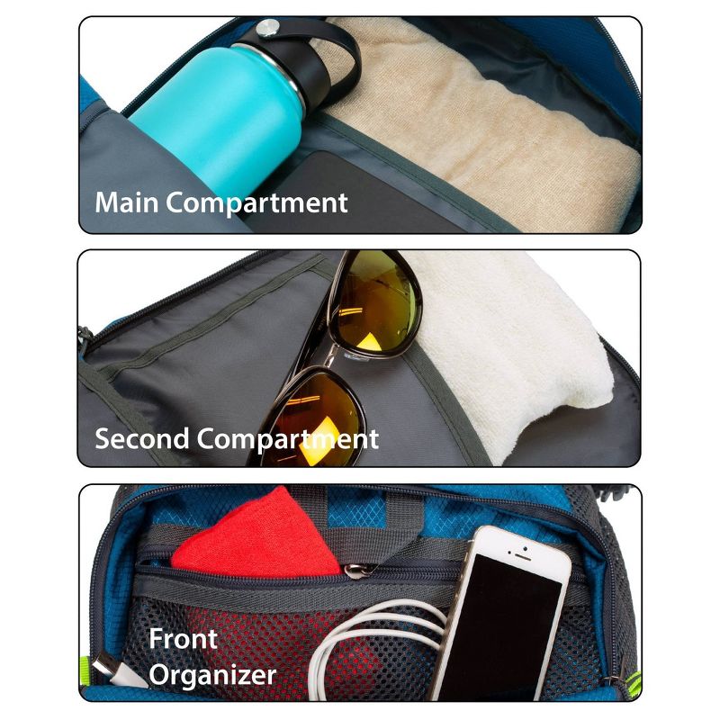 WIB Miami City Slim Backpack for up-to 14.1" Notebook , Tablet, eReader - Green - Twill Polyester - Twill Polyester, Microsuede - Shoulder Strap