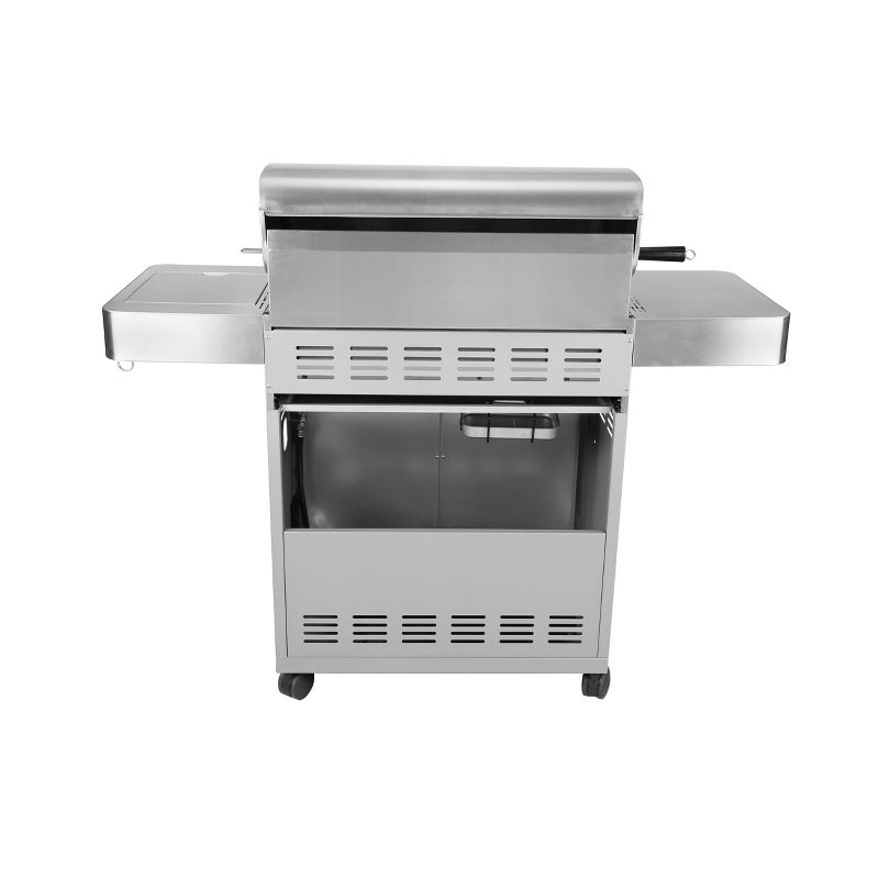 4-Burner Propane Stainless Steel Gas Grill with Rotisserie Kit Model 17842 - Monument Grills