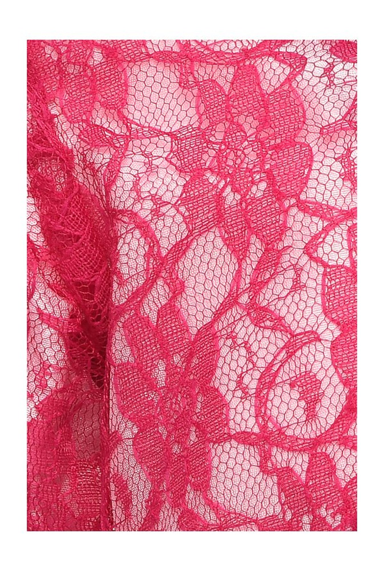 A Little Fable Kids Pink Lace Pattern Shrug