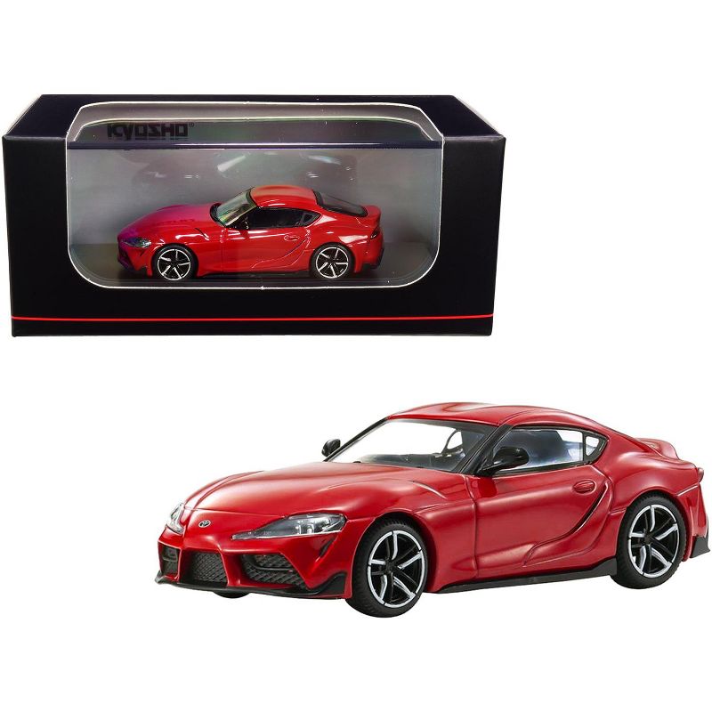 Toyota GR Supra RHD (Right Hand Drive) Red 1/64 Diecast Model Car by Kyosho