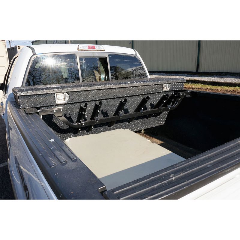 Viking Solutions VFR006 6 Rod Truck Bed Mounted Aluminum Steel Vertical Fishing Rod and Reel Holder Rack