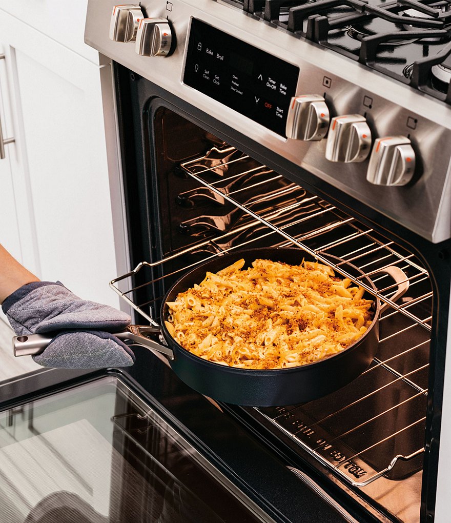 Ninja Neverstick Premium Hard-Anodized 4-Quart Saute Pan with Handle Helper and Lid