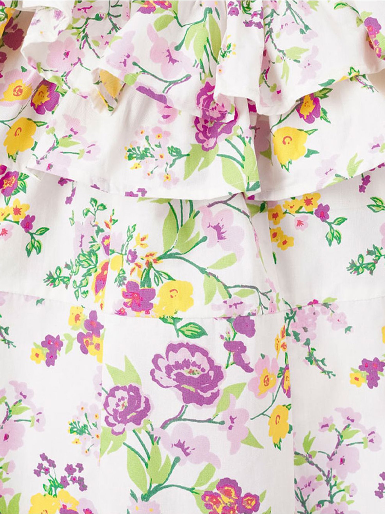 Edheads Kids Multicolor Cotton Floral Print Dress