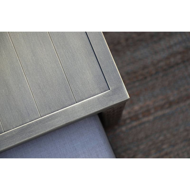 Breckenridge 4pc Seating Set Java Brown Fame Sunbrella Meredian Brick Red Fabric - La-Z-Boy